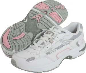 Vionic Women's Walker Classic Walking Shoes with Concealed Orthotic Arch Support Pink Leather 6 Medium US