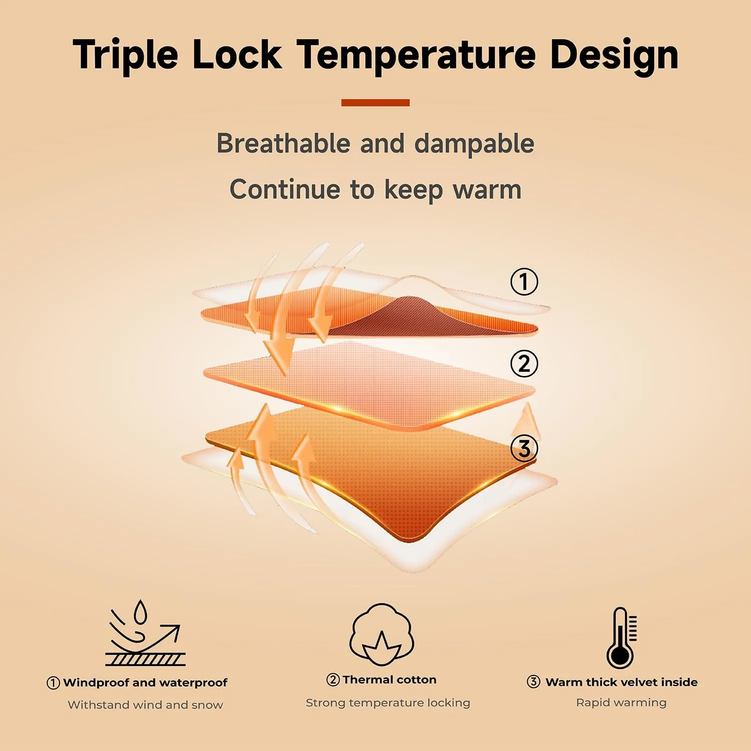 VXW Winter Thermal Outdoor Sports Gloves Women Men Mittens Thicken Ski Gloves Warm Waterproof Snowmobile Snow Gloves