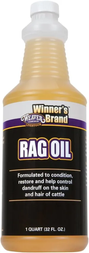 Weaver Leather unisex adult Livestock Rag Oil Wl Qt, Natural, Quart US