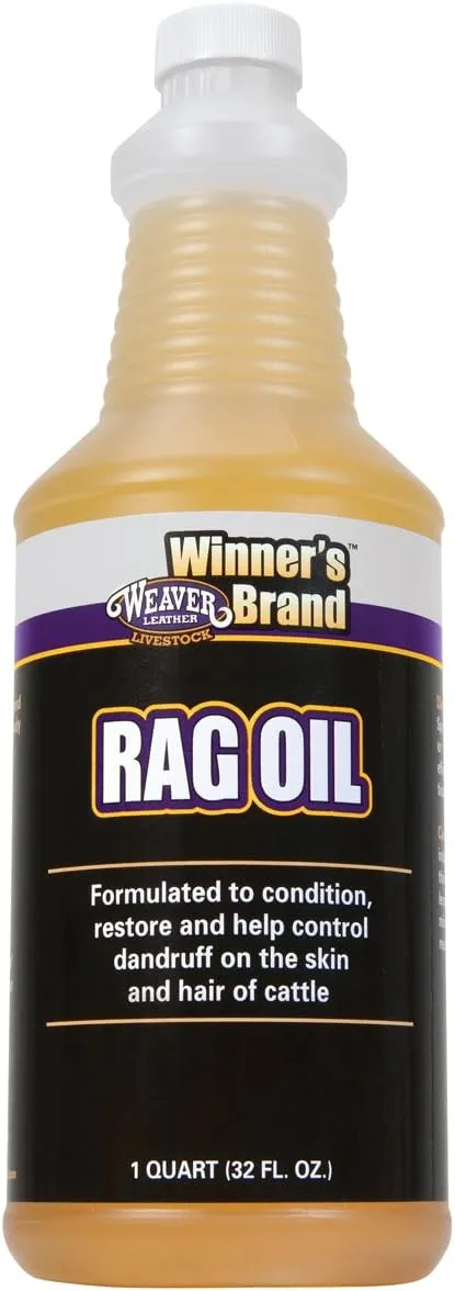 Weaver Leather unisex adult Livestock Rag Oil Wl Qt, Natural, Quart US