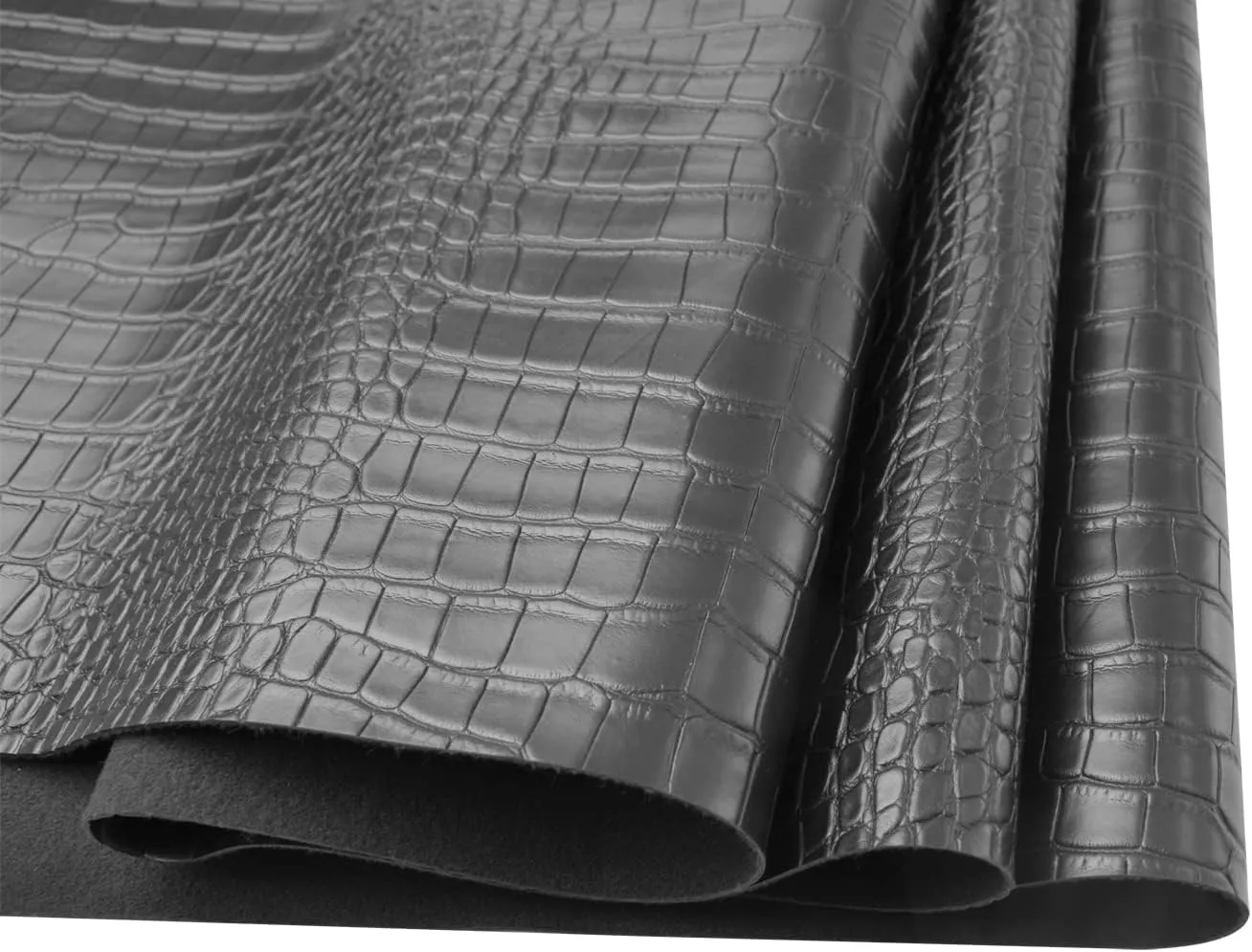 Wento Alligator Skin PU Leather Fabric - Crocodile Faux Leather Upholstery by 2 Yards