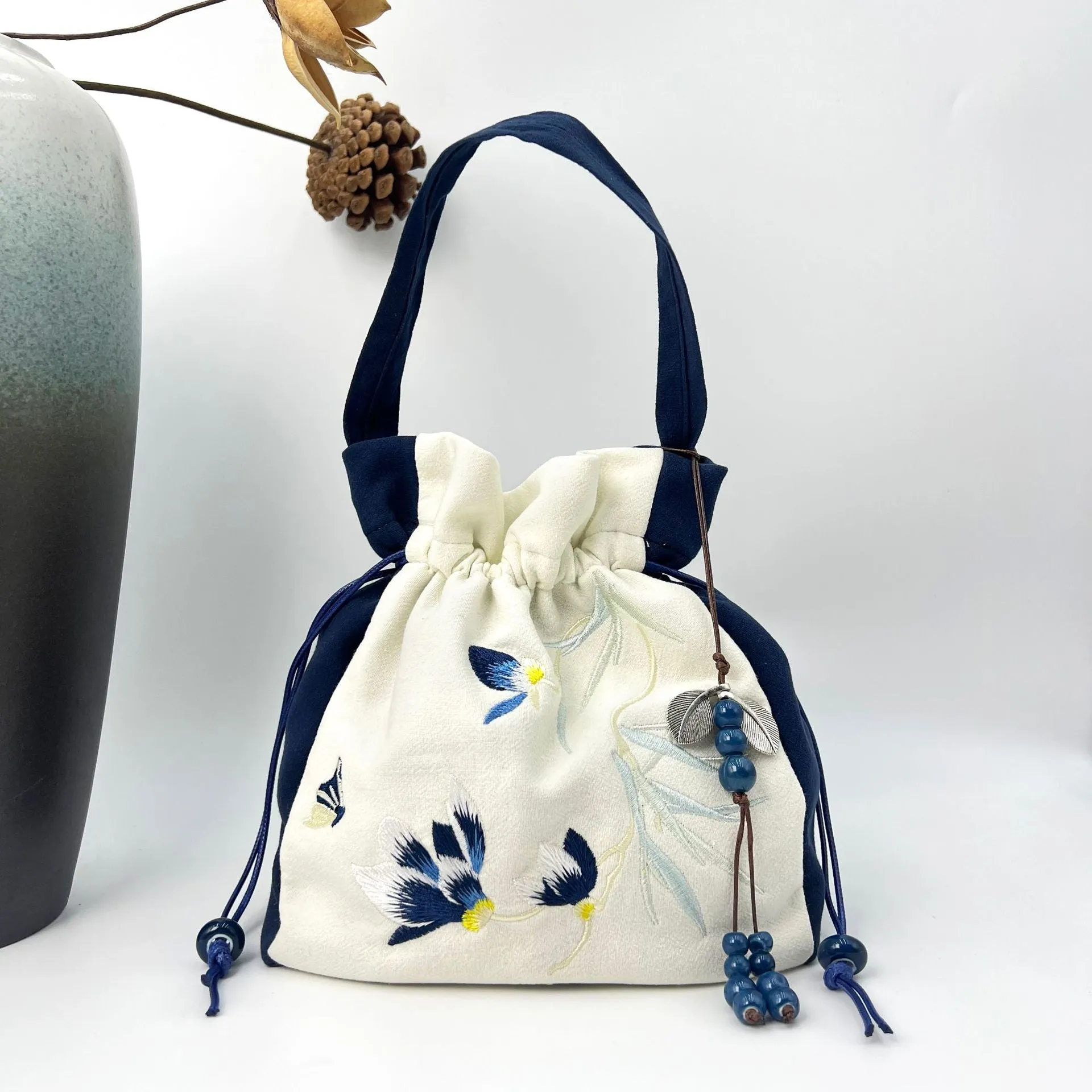 With Embroidered Han Chinese Clothing Antiquity Artistic Handbags