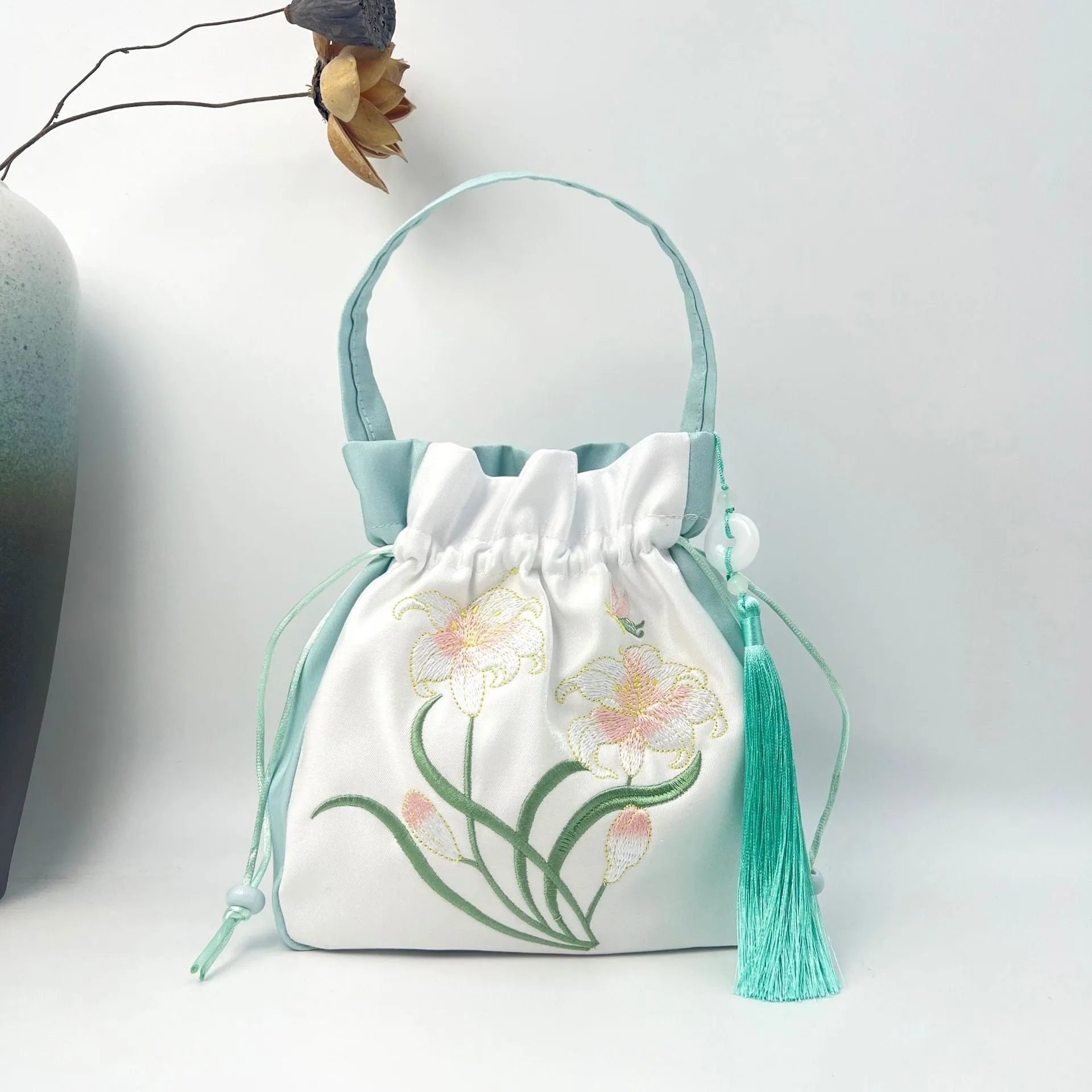 With Embroidered Han Chinese Clothing Antiquity Artistic Handbags