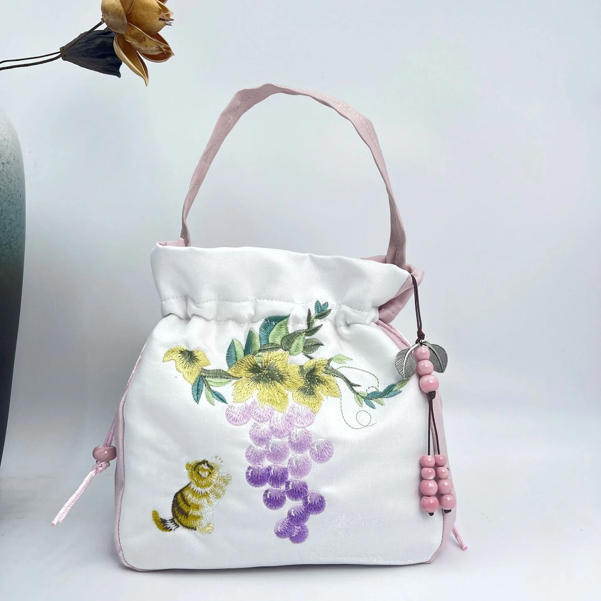 With Embroidered Han Chinese Clothing Antiquity Artistic Handbags
