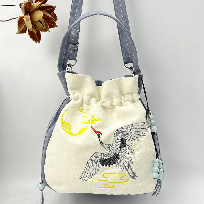 With Embroidered Han Chinese Clothing Antiquity Artistic Handbags