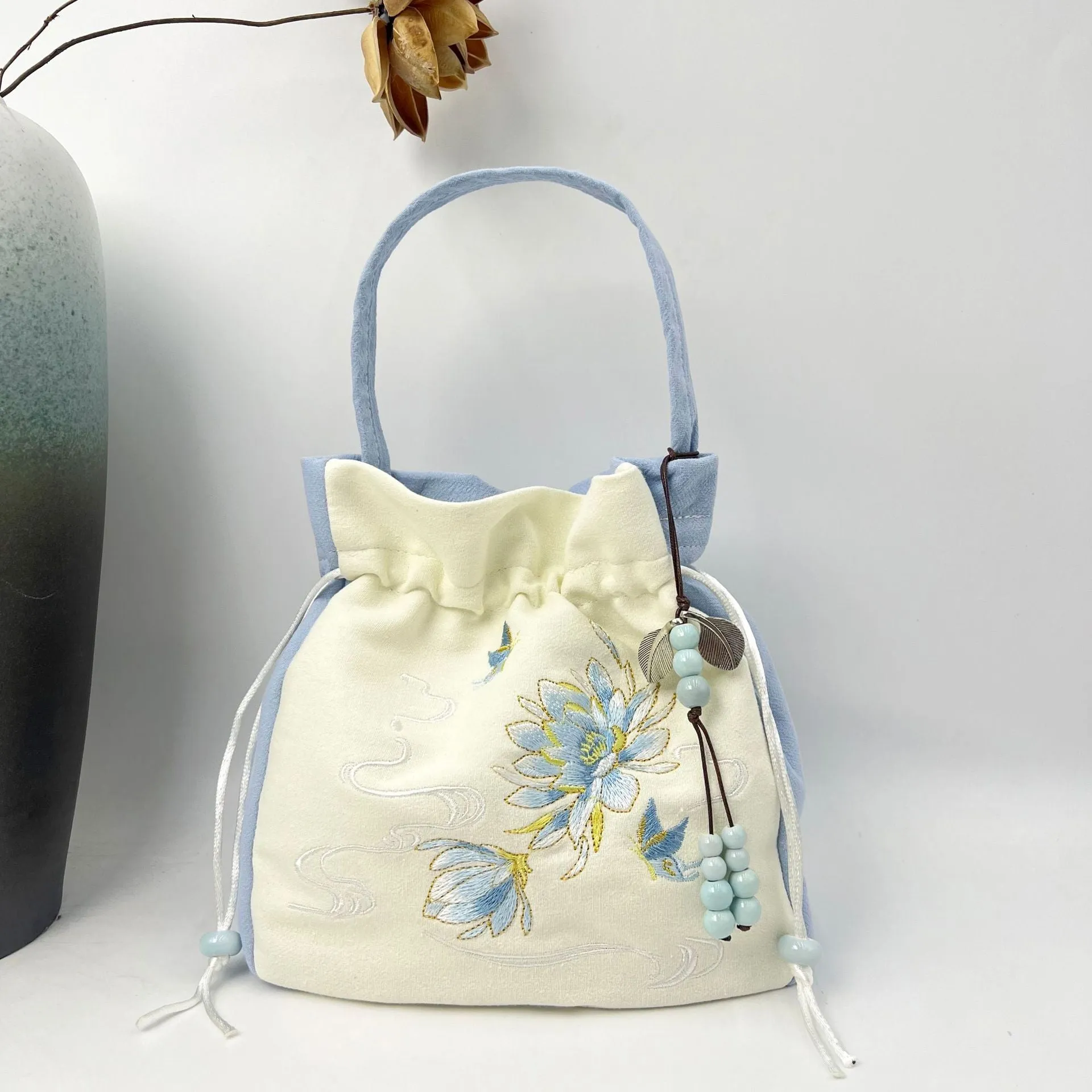 With Embroidered Han Chinese Clothing Antiquity Artistic Handbags