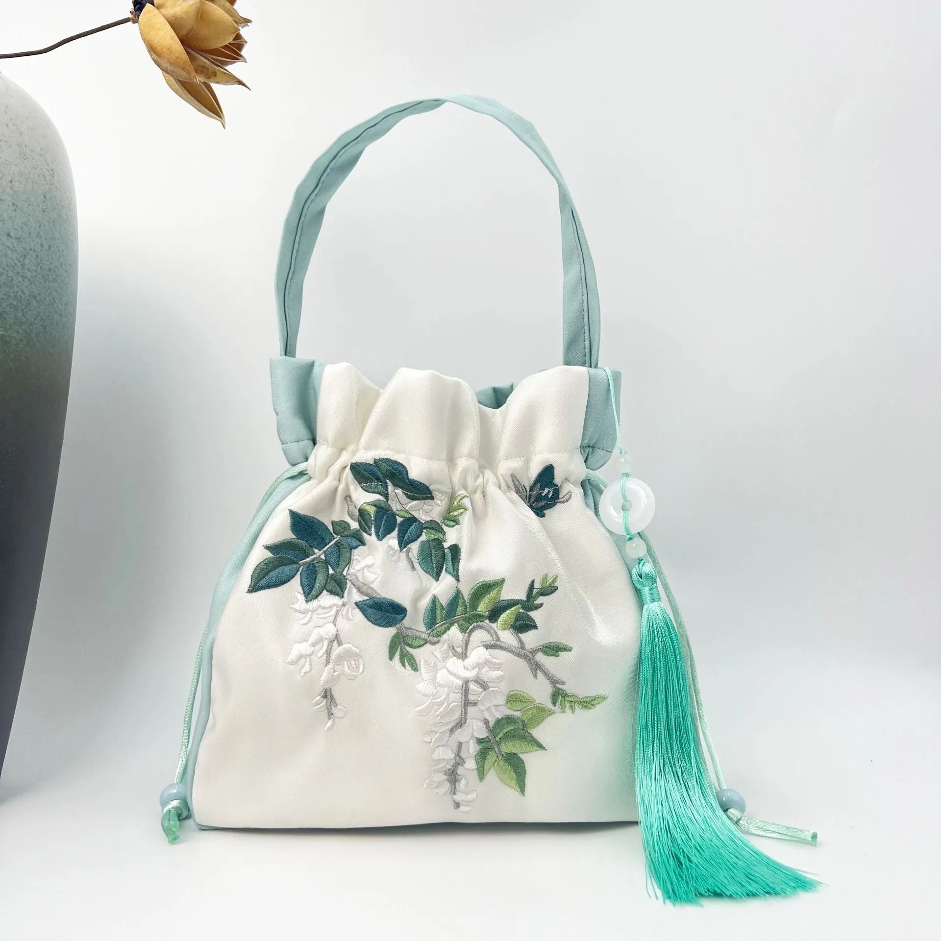 With Embroidered Han Chinese Clothing Antiquity Artistic Handbags