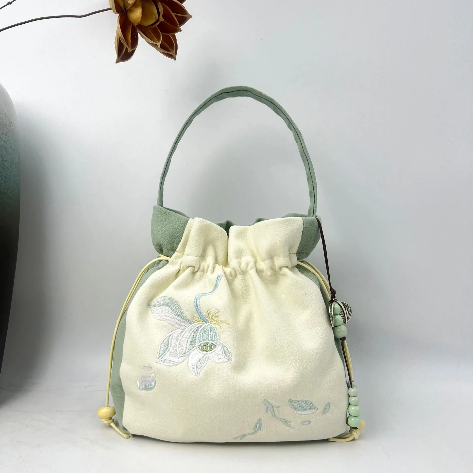 With Embroidered Han Chinese Clothing Antiquity Artistic Handbags