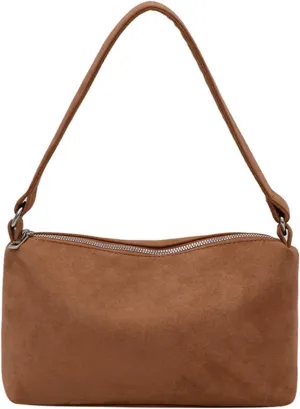 Women 2025 Fall Winter Retro Suede Shoulder Bag Small Hand Purse Soft PU Suede Clutch Bag