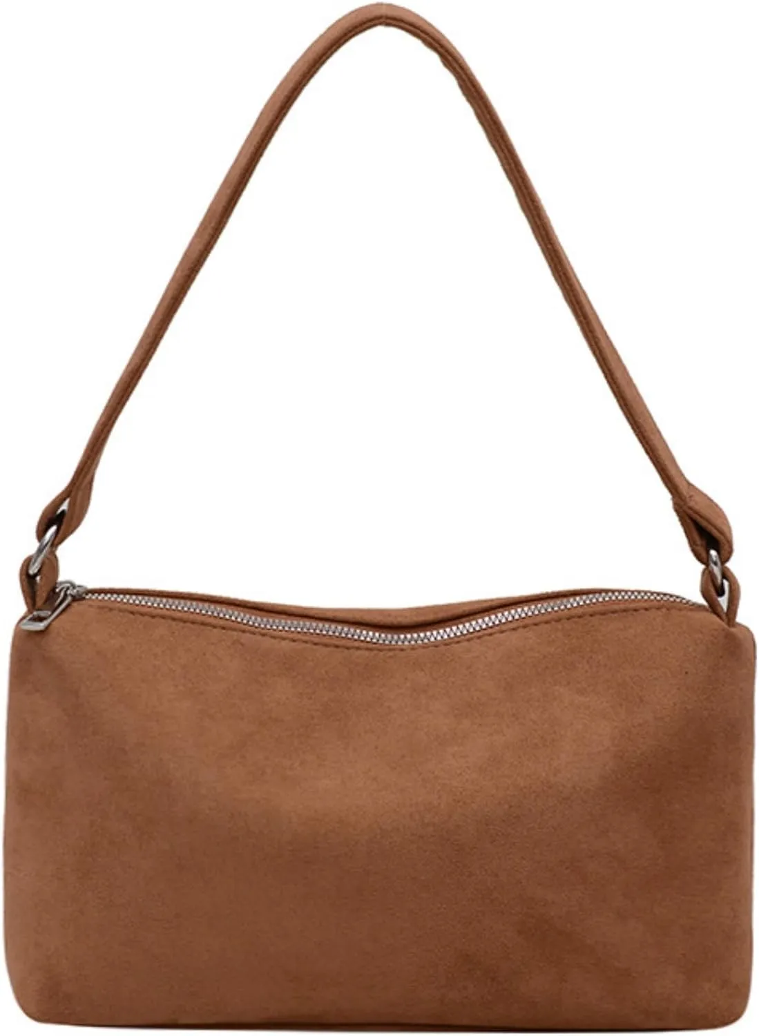 Women 2025 Fall Winter Retro Suede Shoulder Bag Small Hand Purse Soft PU Suede Clutch Bag