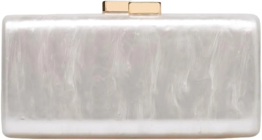 Women Acrylic Clutch for Women Evening HandBag Lipstick Bag for Wedding Party Prom Cocktail Gold Clasp