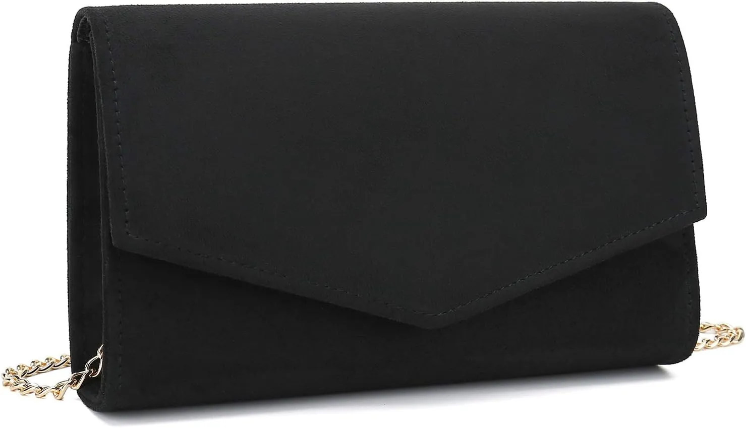 Women Evening Bag Dressy Clutch Handbag Faux Suede Purse for Wedding