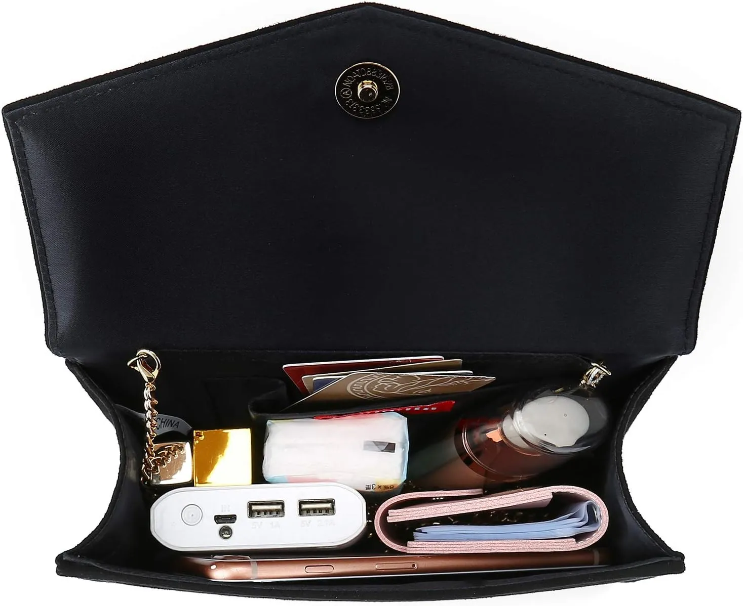 Women Evening Bag Dressy Clutch Handbag Faux Suede Purse for Wedding