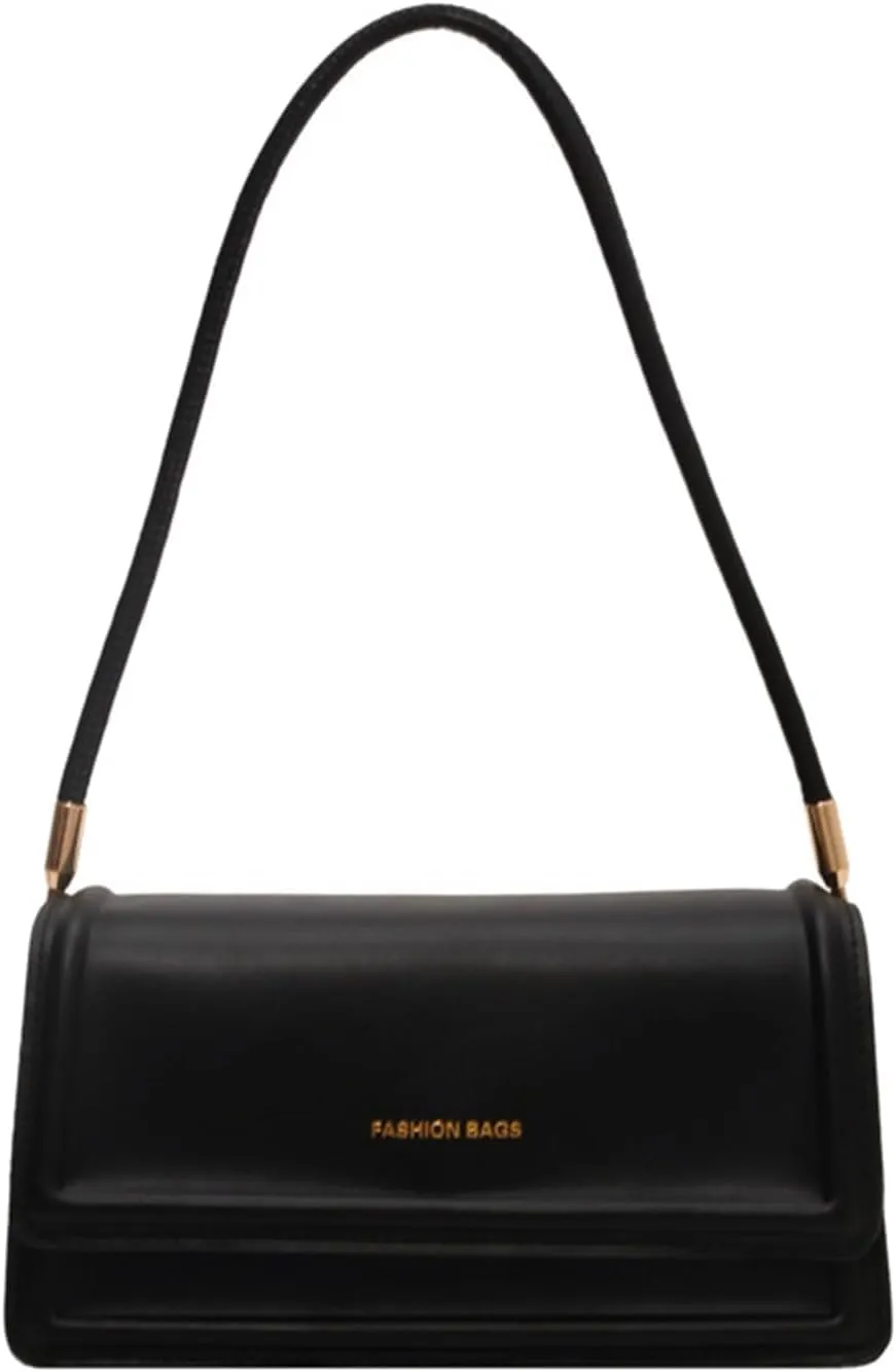 Women PU Leather Handbag Ladies Shoulder Messenger Bag Girls Crossbody Bags Clutch Purses Underarm Bag, One Color, One Size