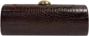 Women PU Leather Long Handbag Snake Skin Pattern Shoulder Clutch Bag Special Brown Casual Evening Purse Bag