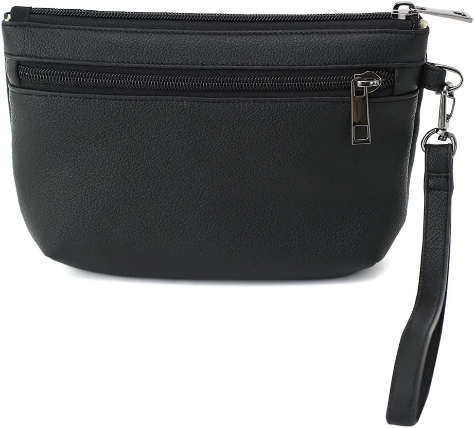 Women Zipper Wristlet Wallet with Coin Pocket