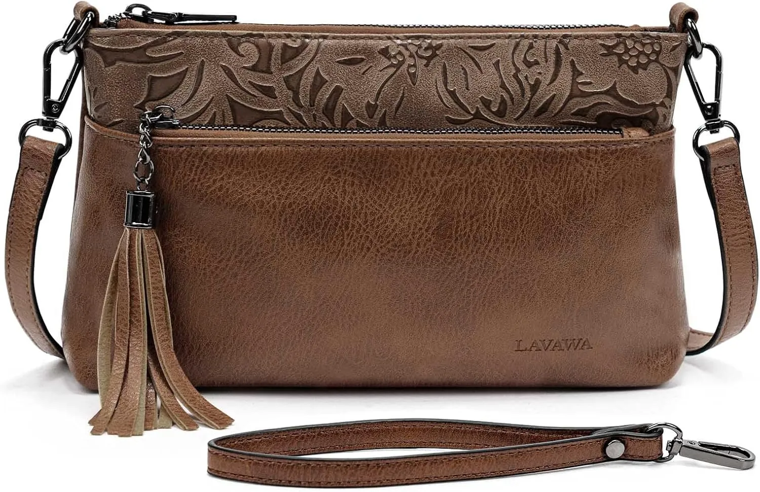 Women's Crossbody Handbag Small Vintage, Ladies Wallet Western Adjustable Phone Purse Clutch Turquoise Concho Embossed