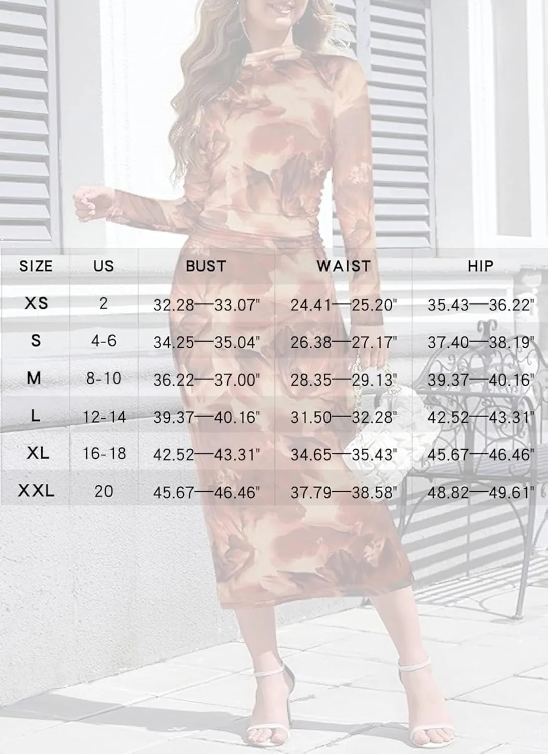 Women's Elegant Watercolor Print Ruched Bodycon Dresses Casual Long Sleeve Mock Neck Party Club Cocktail Midi Dress