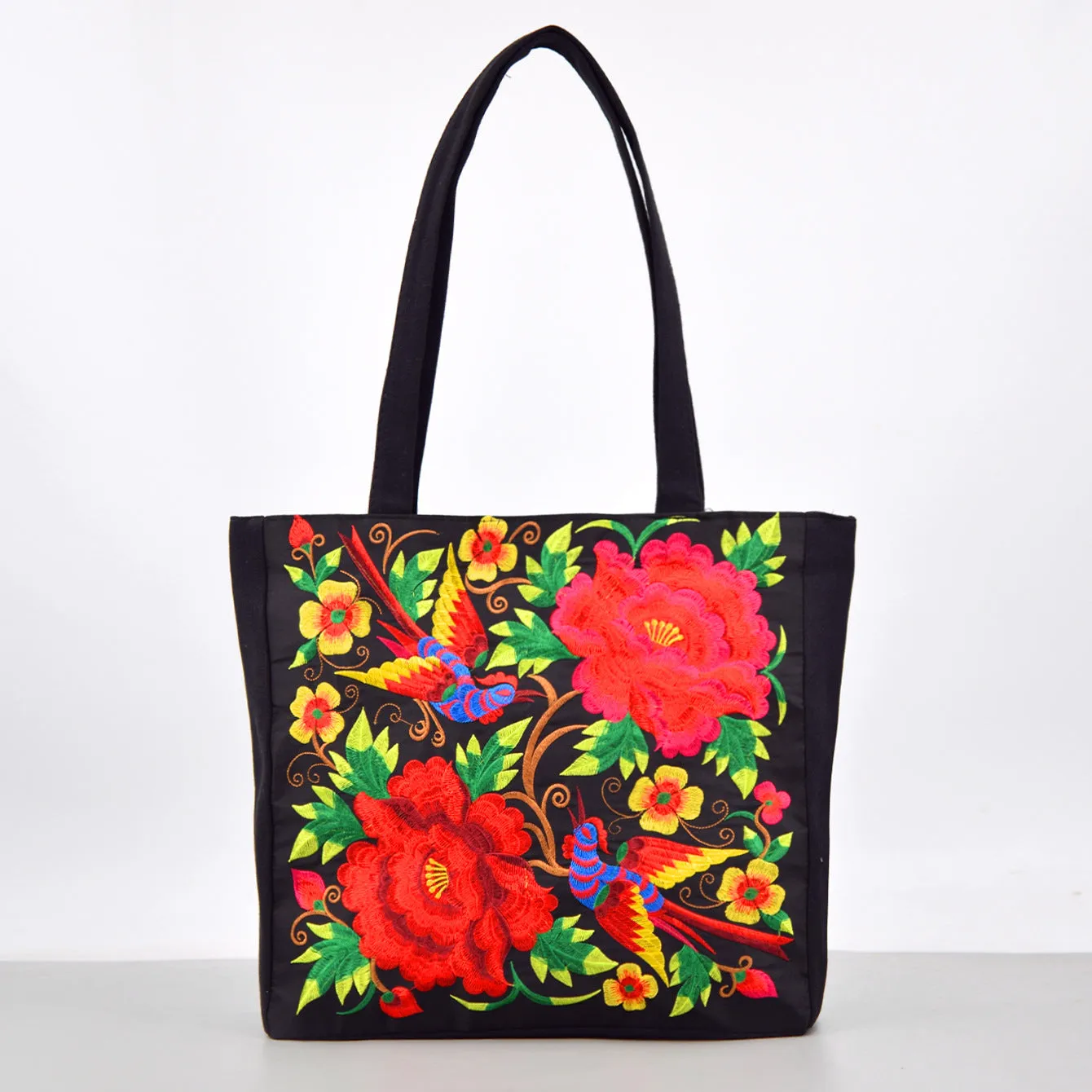 Women's Ethnic Style Embroidered Large Capacity Yunnan Canvas Bags