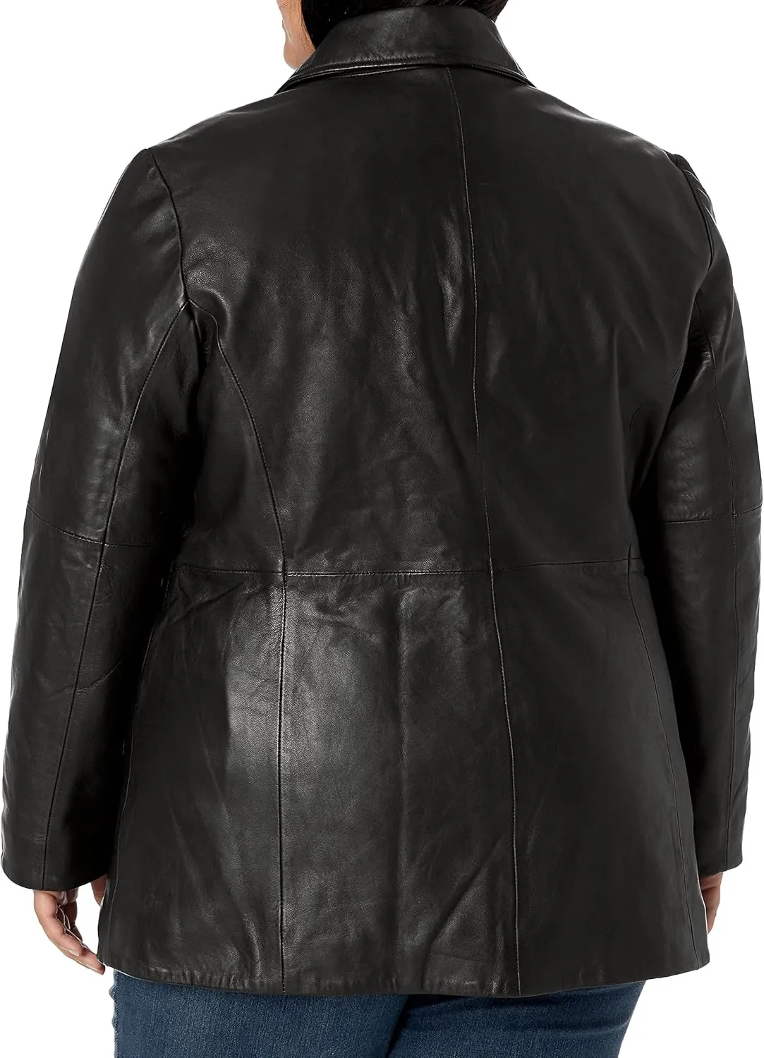 Women's Leather Button Front Hipster