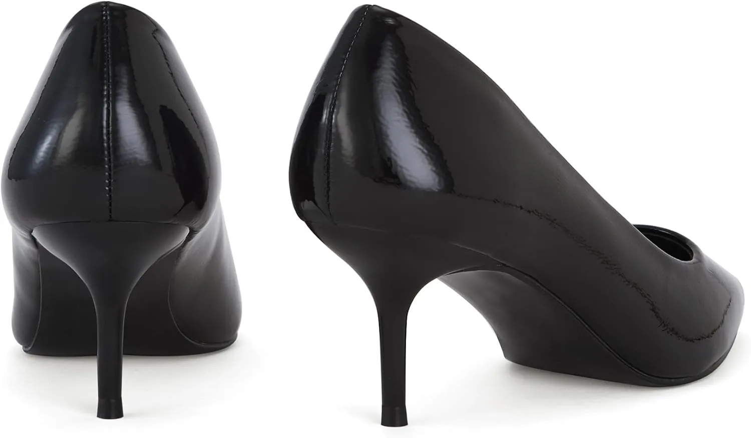 Women's Low Kitten Heels 2.6 Inch Closed Pointed Toe Heels Shoes Slip On Classic Office Dress Pumps