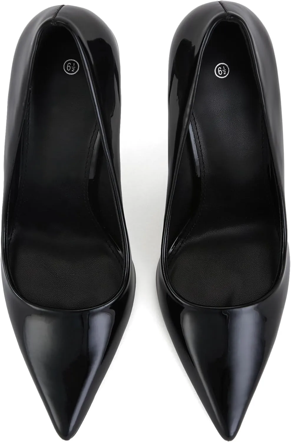 Women's Low Kitten Heels 2.6 Inch Closed Pointed Toe Heels Shoes Slip On Classic Office Dress Pumps