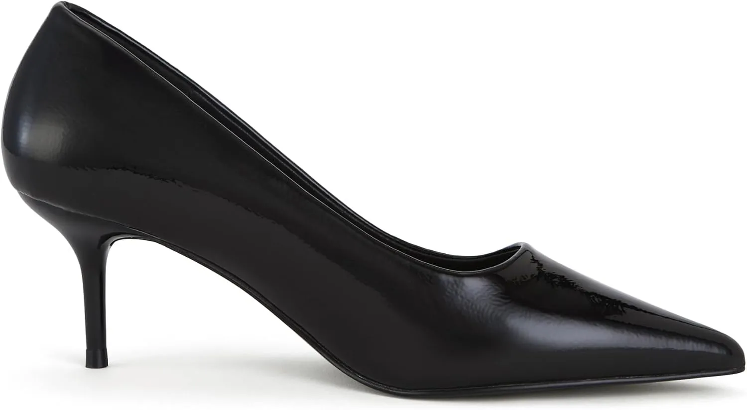 Women's Low Kitten Heels 2.6 Inch Closed Pointed Toe Heels Shoes Slip On Classic Office Dress Pumps