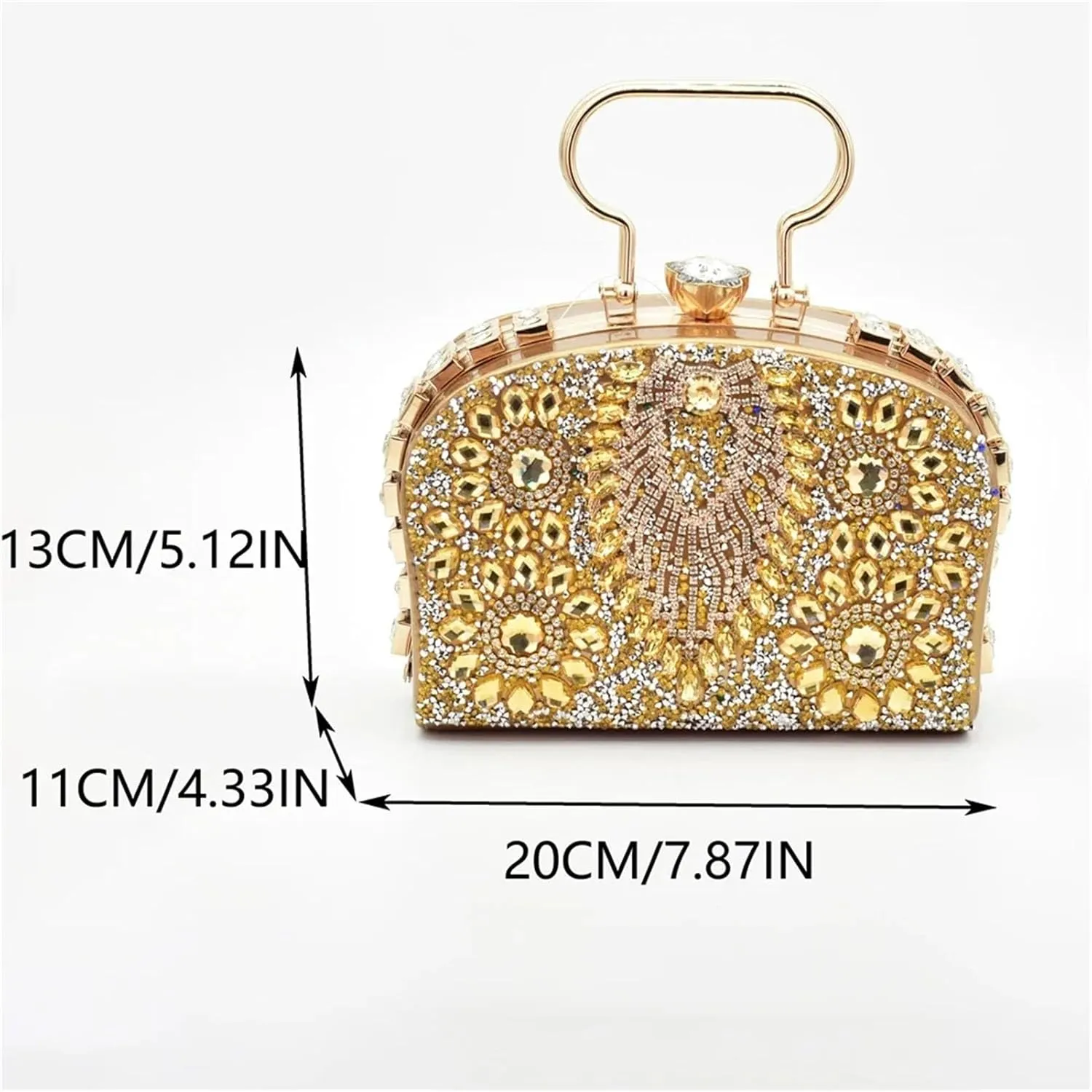 Women's Nigerian-Italian Wedge Set - Rhinestone-Embellished Shoes & Matching Bag
