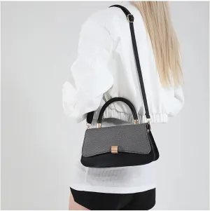 Women’s Stylish Two-Tone Handbag Purse – Chic Crossbody Bag for Daily Fashion & Versatile Use
