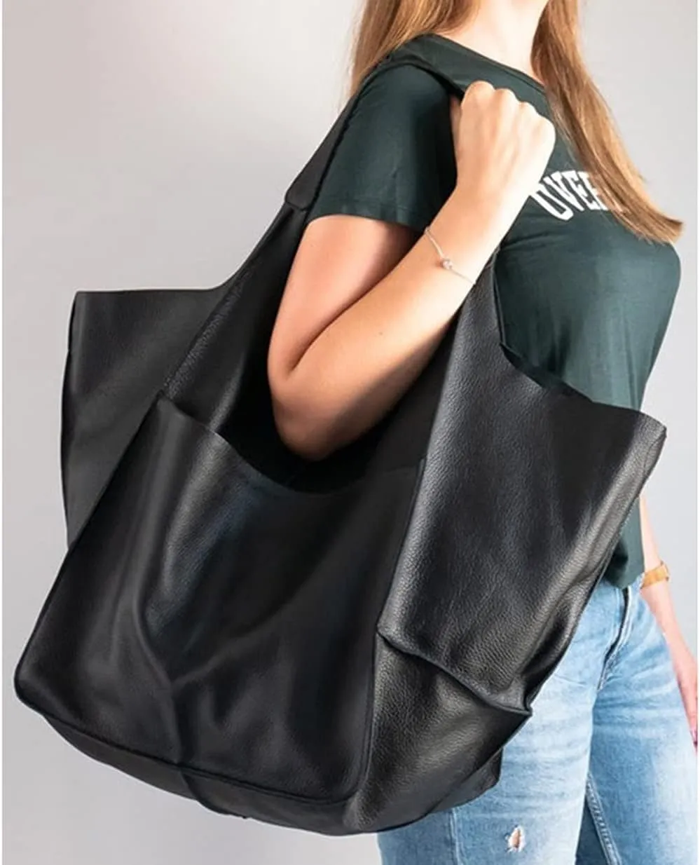 Womens Tote Bag, Pu Leather Bucket Handbag Purse And Handbags Medium Satchel Hobo Purse Designer Work Shoulder Bags