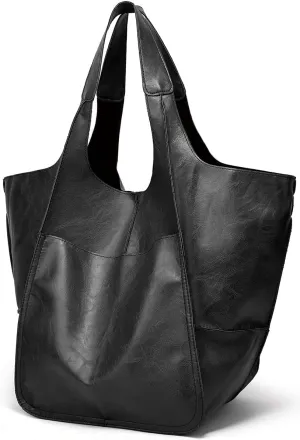 Womens Tote Bag, Pu Leather Bucket Handbag Purse And Handbags Medium Satchel Hobo Purse Designer Work Shoulder Bags