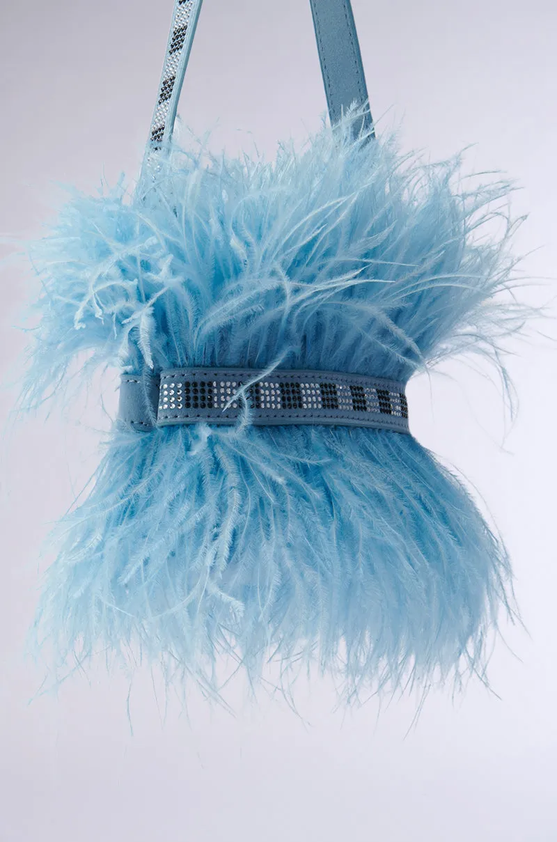 WORTH IT ALL FEATHER PURSE