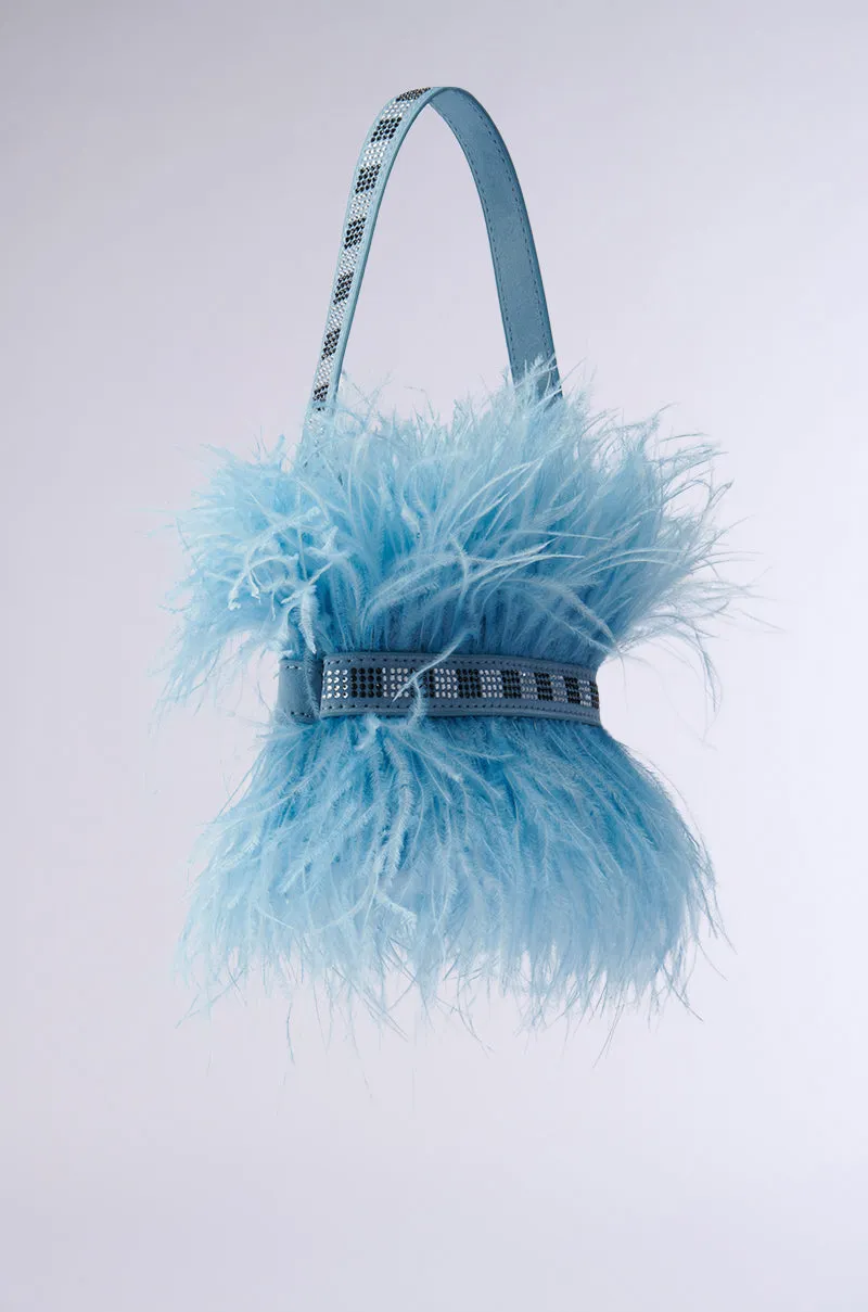 WORTH IT ALL FEATHER PURSE