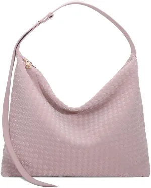 Woven Bag for Women, Vegan Leather Tote Bags Large Hobo Purses for Women Handmade Shoulder Bag with Adjustable Strap