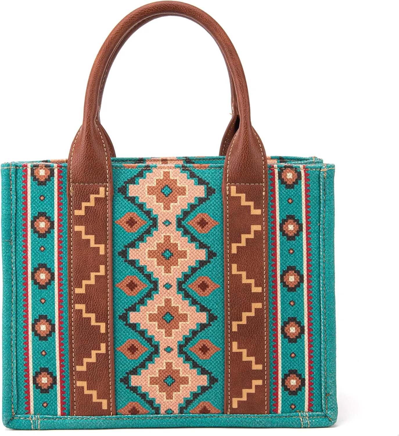 Wrangler Aztec Tote Bag for Women Boho Shoulder Purses and Handbags