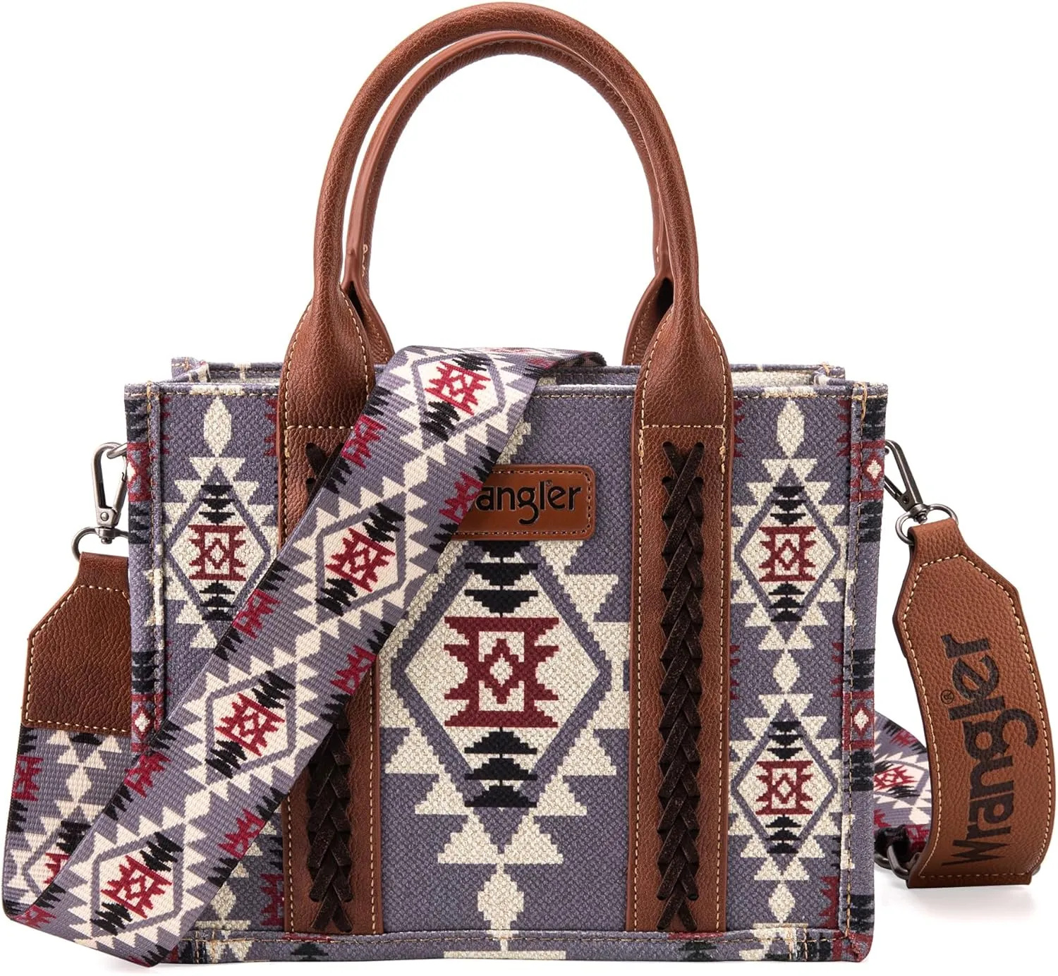 Wrangler Aztec Tote Bag for Women Boho Shoulder Purses and Handbags