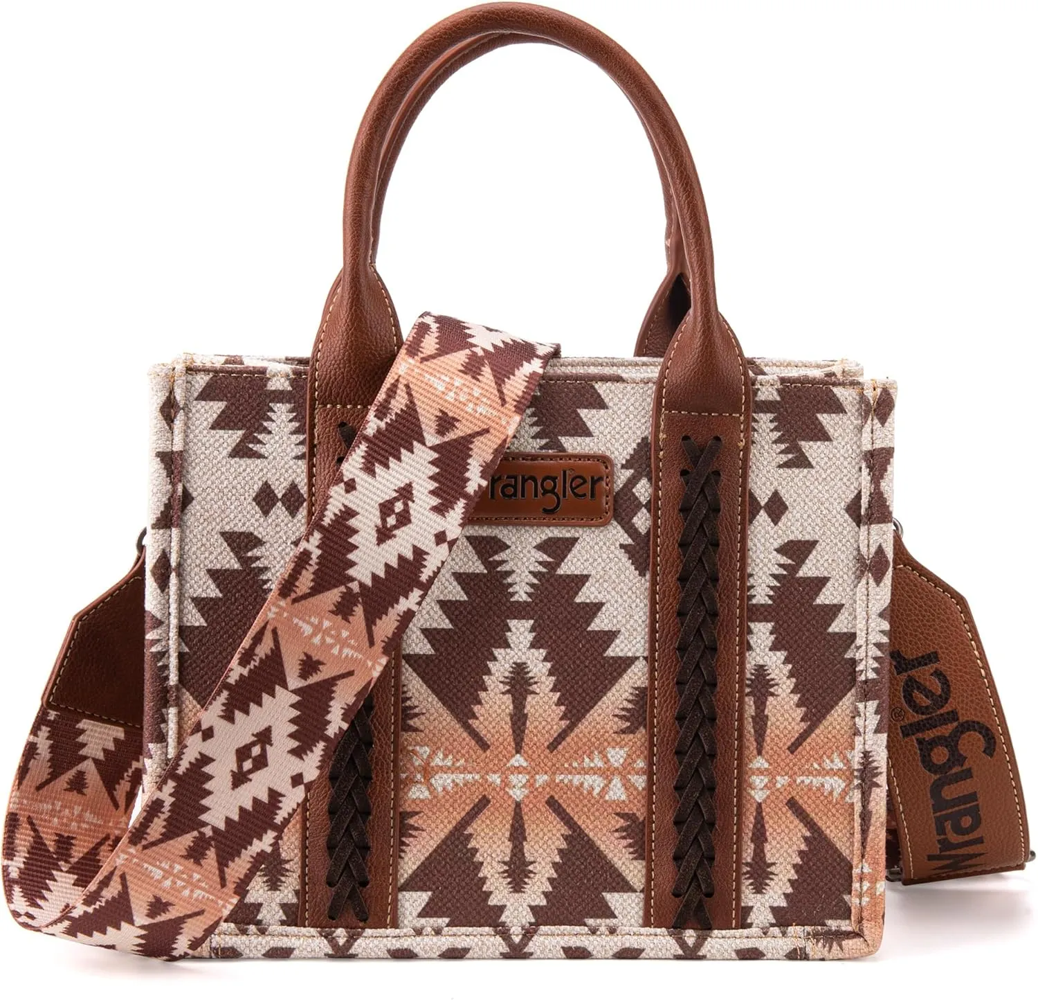 Wrangler Aztec Tote Bag for Women Boho Shoulder Purses and Handbags
