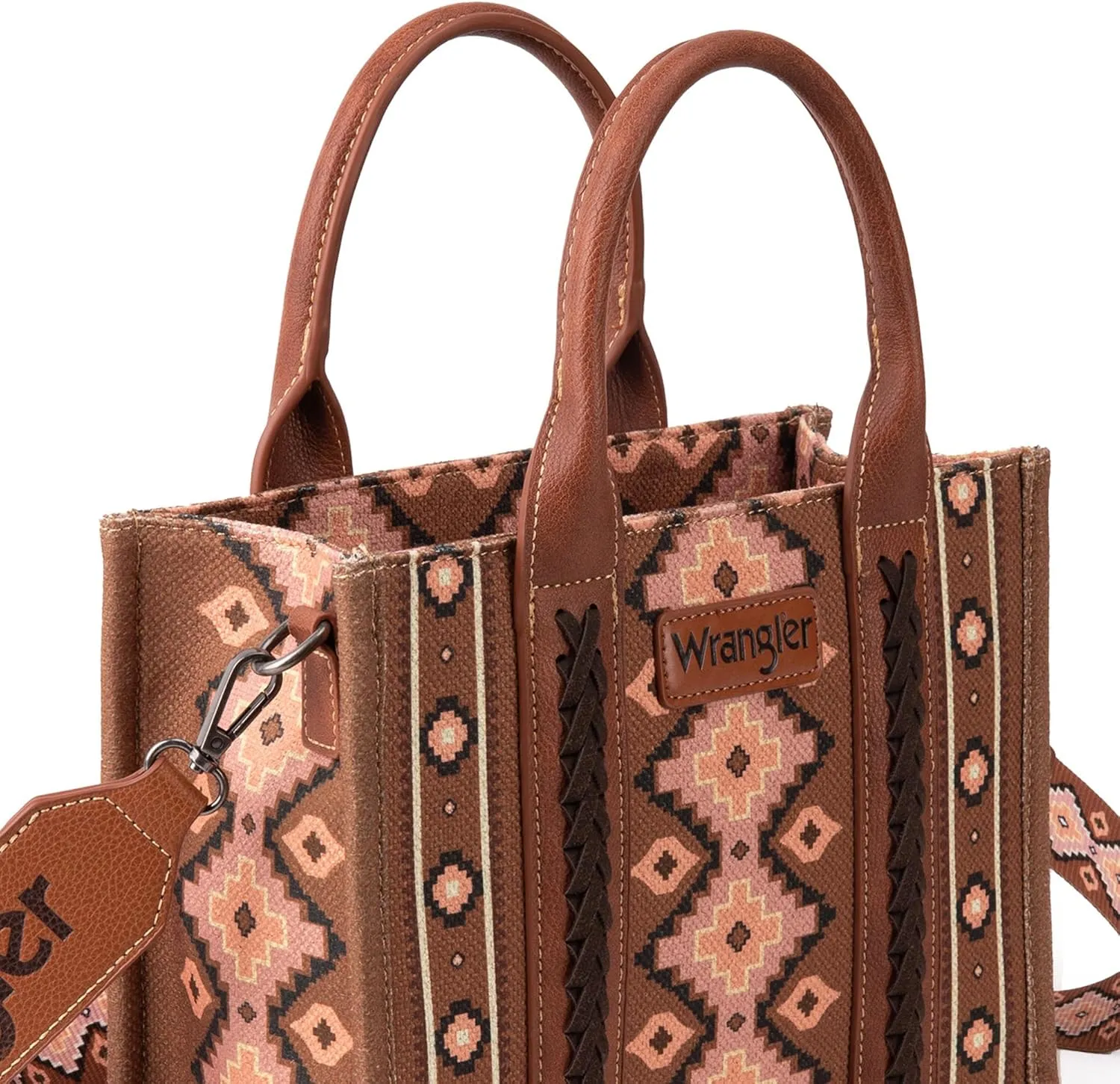 Wrangler Aztec Tote Bag for Women Boho Shoulder Purses and Handbags