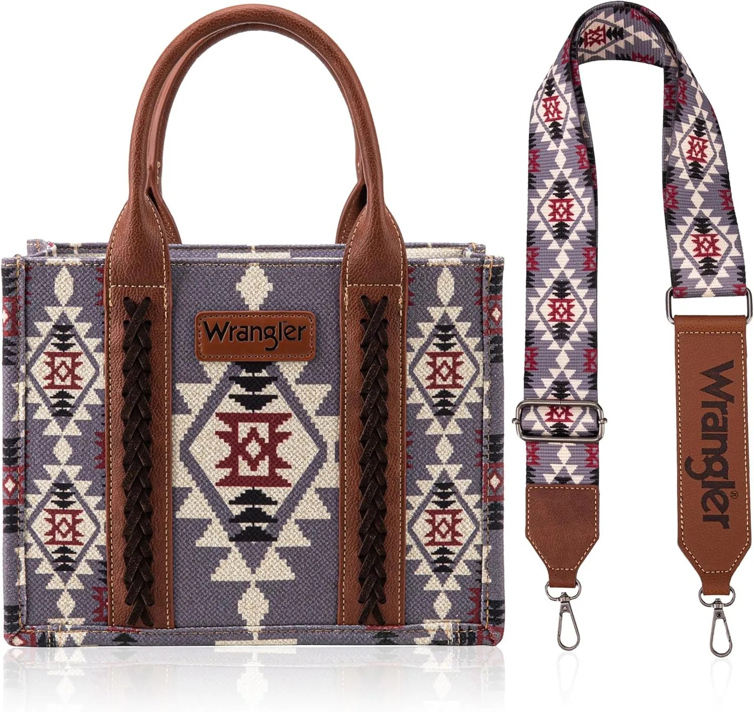 Wrangler Aztec Tote Bag for Women Boho Shoulder Purses and Handbags