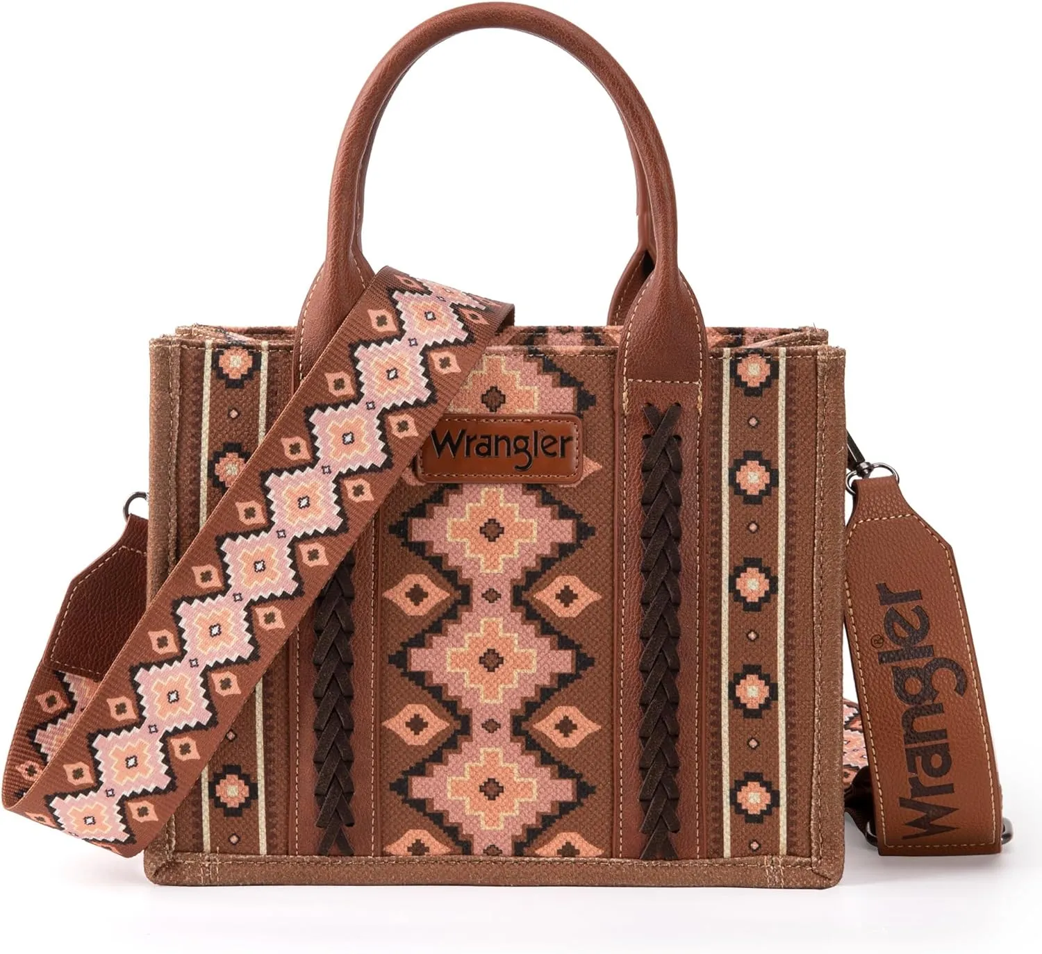 Wrangler Aztec Tote Bag for Women Boho Shoulder Purses and Handbags