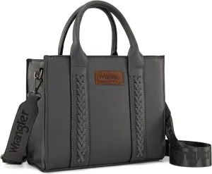 Wrangler Medium Tote Bag for Women Designer Satchel Handbags Top-handle Purses with Strap