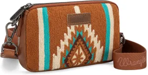 Wrangler Mini Crossbody Purse for Women Western Aztec Clutch Designer Tapestry Shoulder Handbags