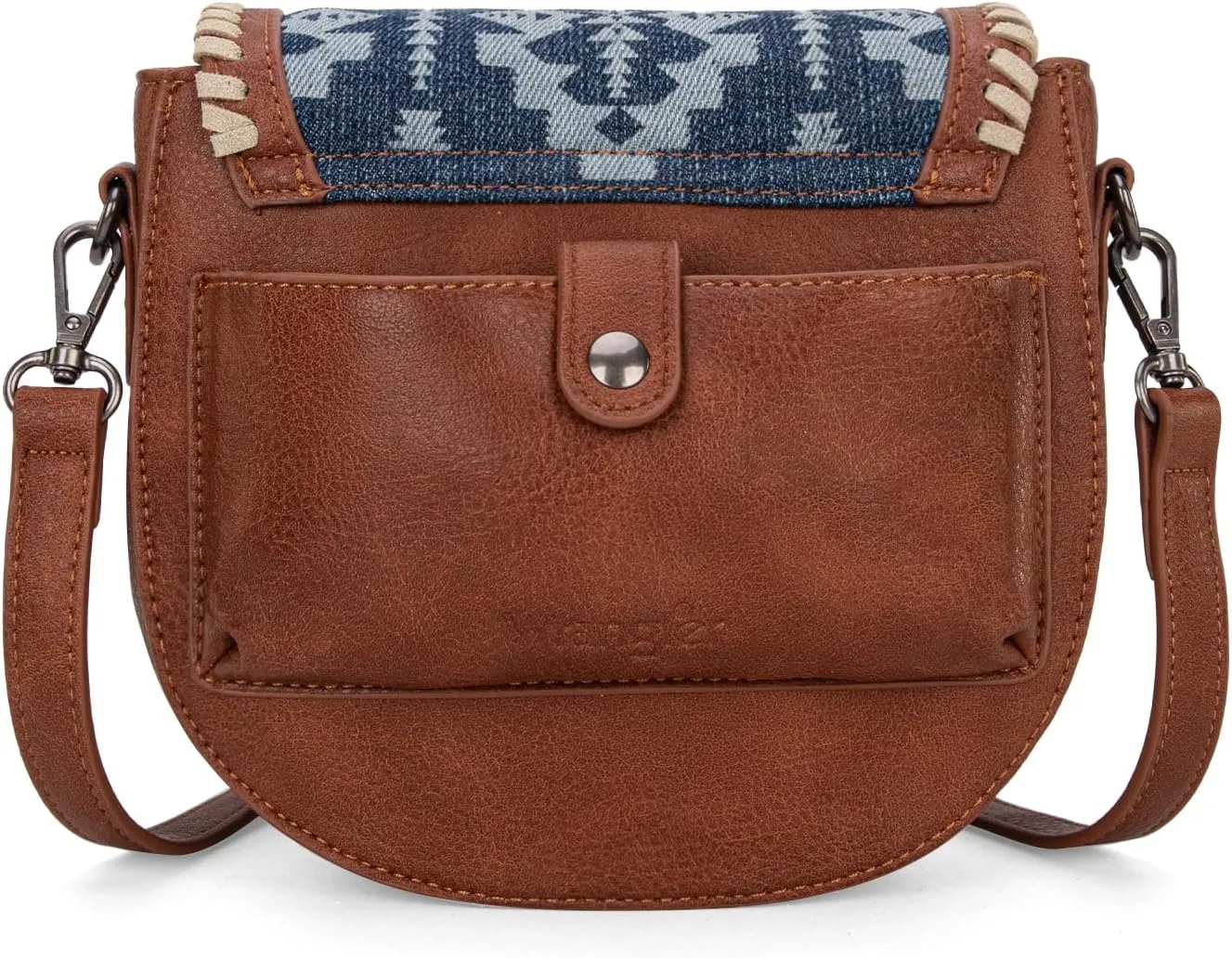 Wrangler Saddle Bag Purses for Women Small Crossbody Satchal Bag Embossed Braid Handbags
