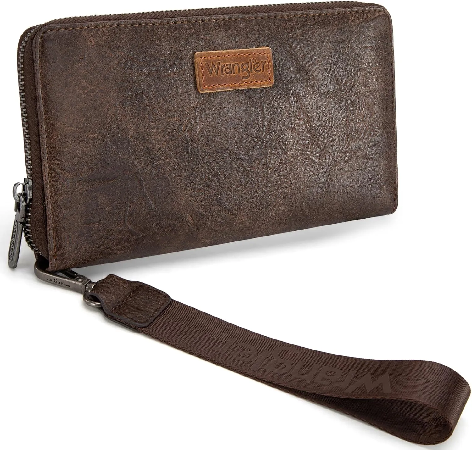 Wrangler Womens Wallet Wristlet Long Purse Designer Clutch Large Capacity Credit Card Holder for Women Men