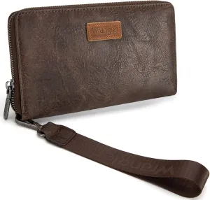 Wrangler Womens Wallet Wristlet Long Purse Designer Clutch Large Capacity Credit Card Holder for Women Men