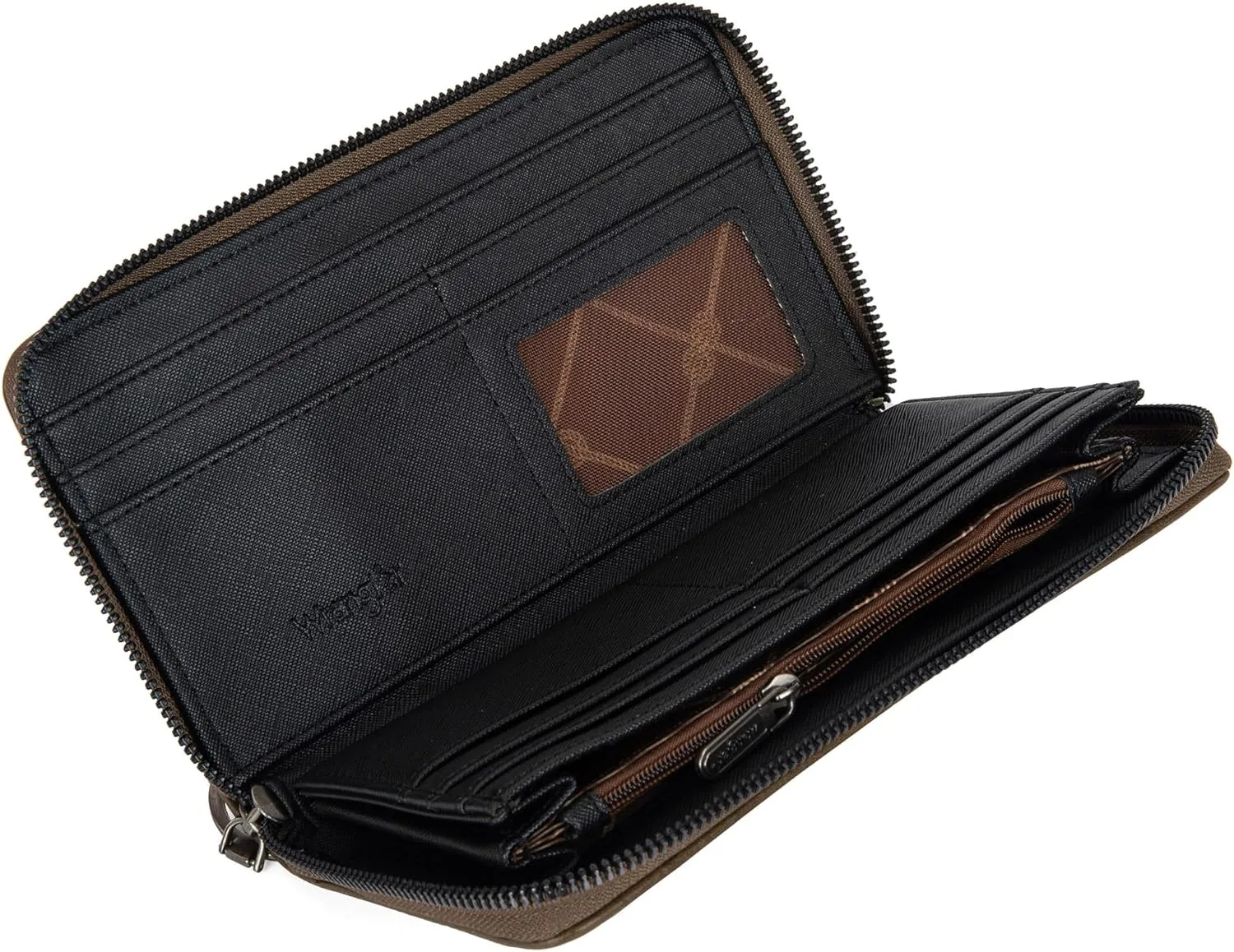 Wrangler Womens Wallet Wristlet Long Purse Designer Clutch Large Capacity Credit Card Holder for Women Men