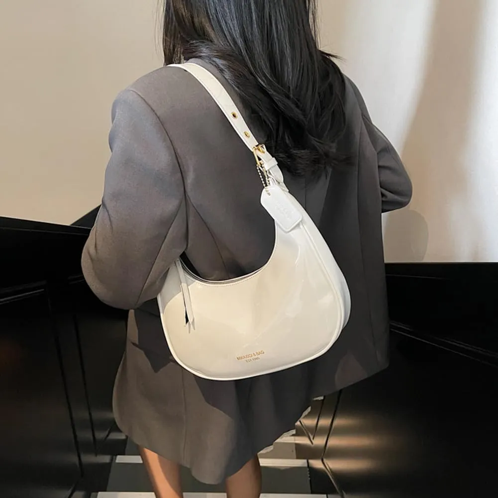 YFGBCX Cute Hobo Tote Handbag Crescent Shoulder Bags for Women Under the Arm Purses Mini Clutch Purse with Zipper Closure