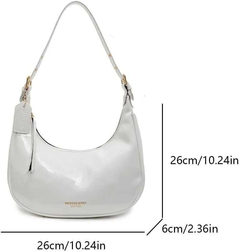 YFGBCX Cute Hobo Tote Handbag Crescent Shoulder Bags for Women Under the Arm Purses Mini Clutch Purse with Zipper Closure