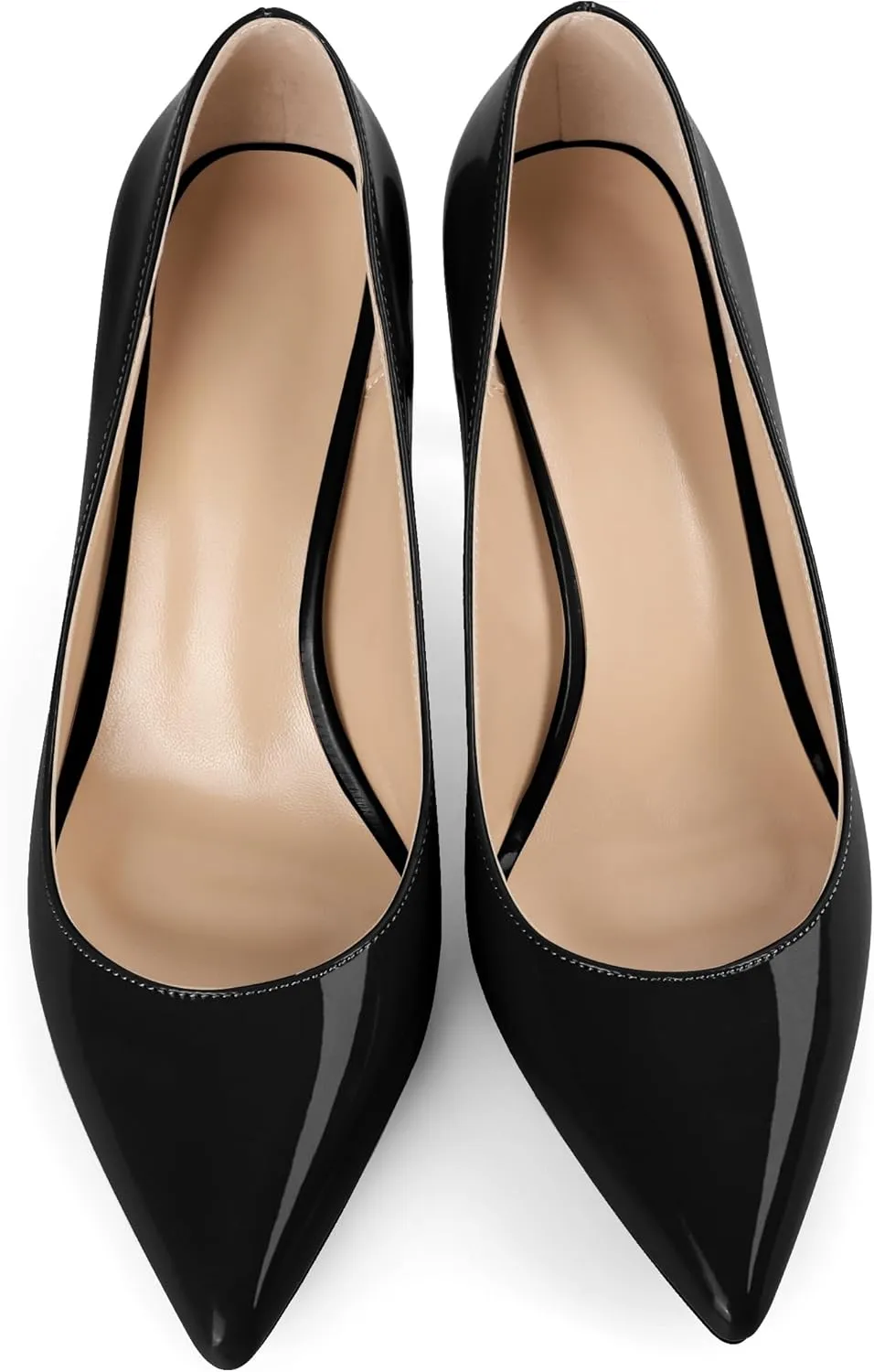YODEKS Women's High Heel Pumps Pointed Toe Classic 85mm Stiletto Heels Patent Party Dress Shoes