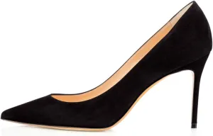 YODEKS Women's High Heel Pumps Pointed Toe Classic 85mm Stiletto Heels Patent Party Dress Shoes